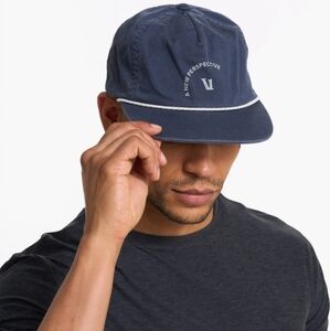 🔥VUORI Men's‎ Washed Navy Blue Perspectives Snapback Baseball Cap | Hat Size OS